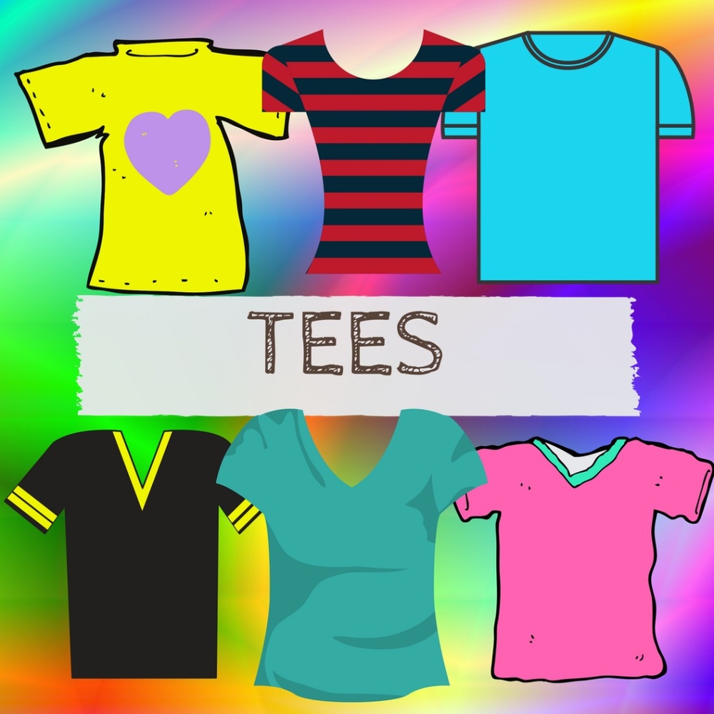 TEES, V-NECKS, LONG SLEEVES